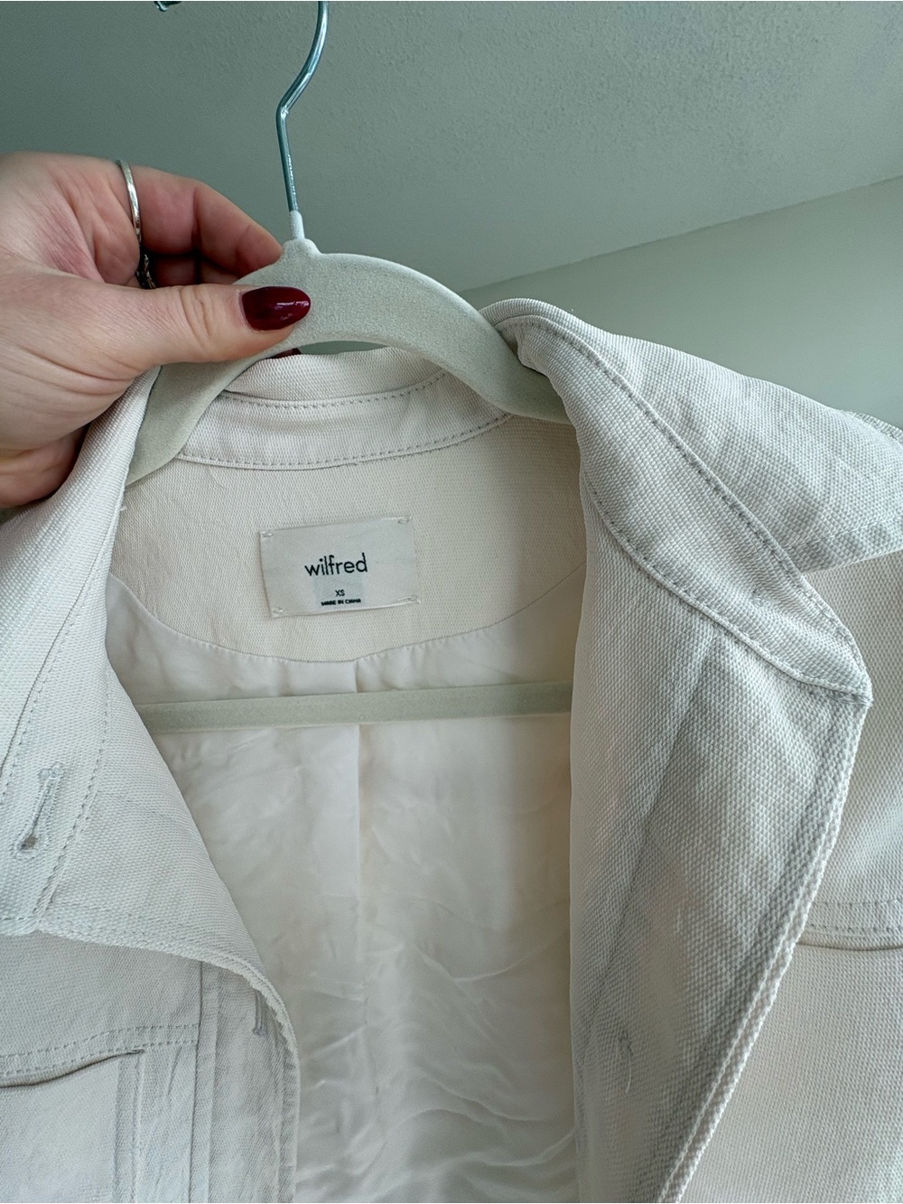 Wilfred Little Cropped Jacket Birch Aritzia